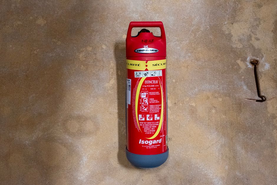 D&eacute;tecteur de fum&eacute;e et monoxyde extincteur & couverture anti-feu